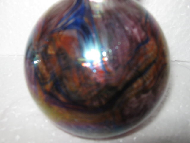 Glass Perfume Bottle- Iridescent Tiffany Style
