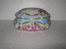 Porcelain Painted Jewelry Box