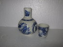 Porcelain Blue Bird Night Water Set