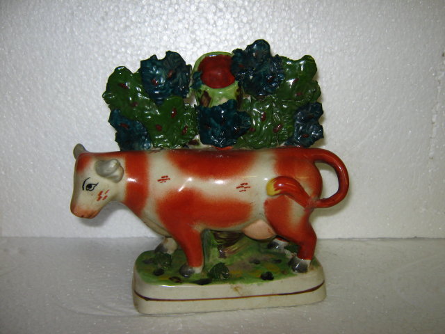 English Style Staffordshire Cow Vase