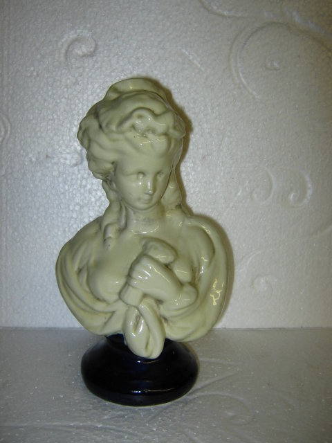 Porcelain Bust- white Victorian Style