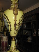 French Victorian Temple Jars- Bronze & Porcelain