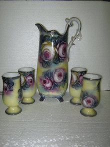 Lemonade/Water Set- Rose pattern