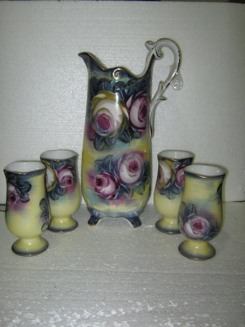 Lemonade/Water Set- Rose pattern