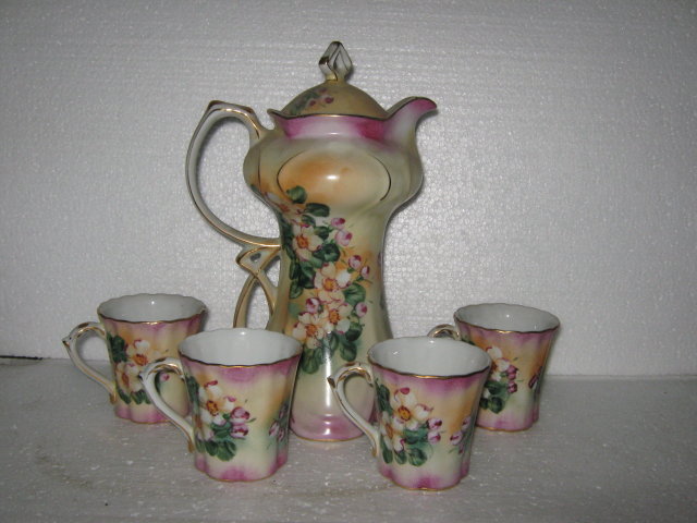 Tea set, Painted, Porcelain