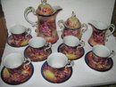 Tea Set- Porcelain- Grape pattern