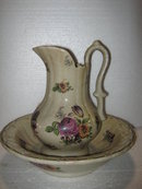 Rose Pattern Pitcher and vase