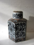 Porcelain Canister- Modern vintage look