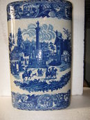 Flow Blue Porcelain Umbrella Stand