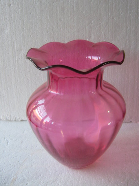 Cranberry Glass Vase