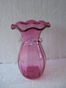 Cranberry Glass Vase