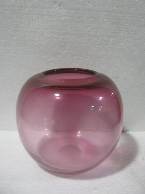 Cranberry Glass Bowl