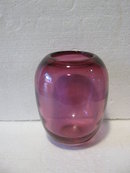 Blown Cranberry Glass Bowl