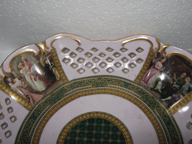 Pocelain Platter- Pink Victorian Style