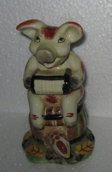 Porcelain Musical Pig Figure