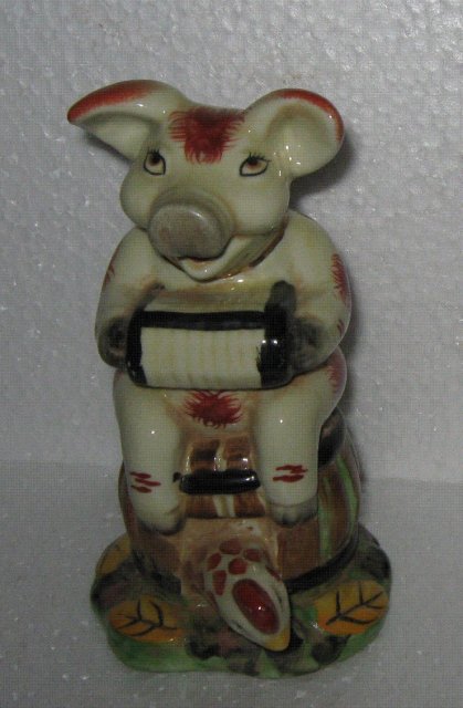 Porcelain Musical Pig Figure