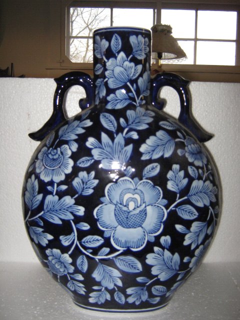 Porcelain Blue Moon Vase