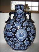 Porcelain Blue Moon Vase