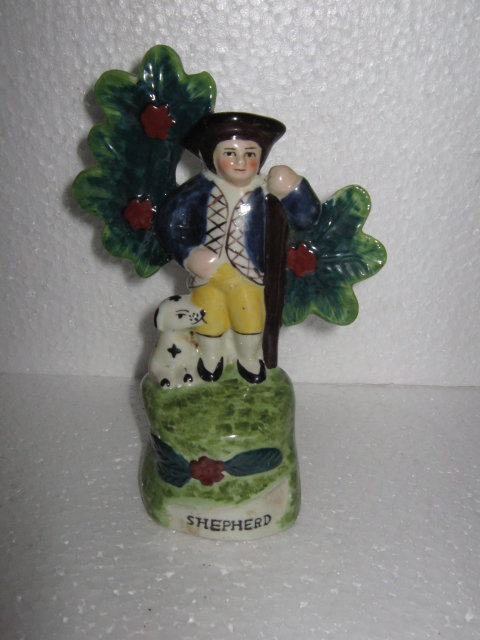 English Stafforshire Style Shepard figurine