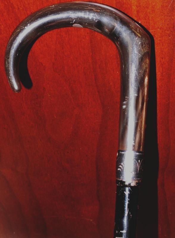 Antique c 1895 Black French Gun-Cane Walking Stick French