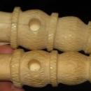 Pair (2) Antique Indian Ivory Legs