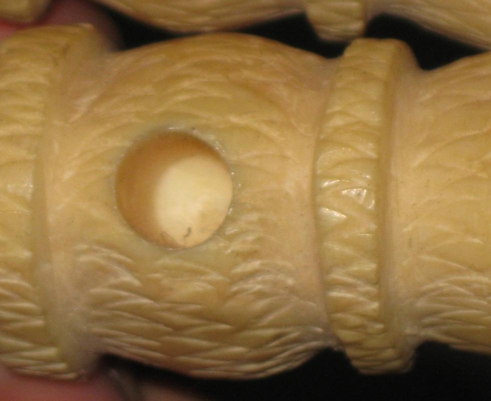 Pair (2) Antique Indian Ivory Legs