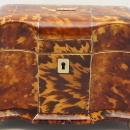 Early Victorian Tortoiseshell Tea Caddy