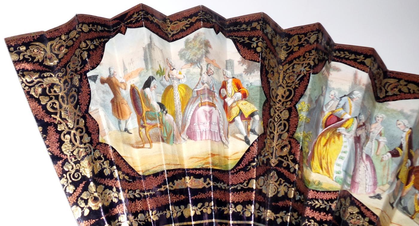 Lovely 19th Cen. Hand Painted Fan