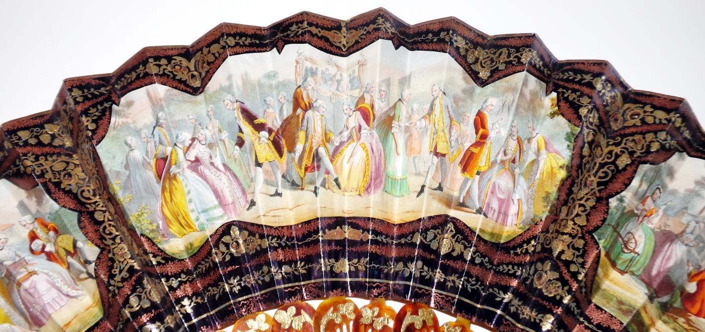 Lovely 19th Cen. Hand Painted Fan