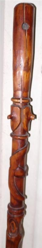 Antique WWI Great War Prisoner of War (POW) Walking Stick Cane