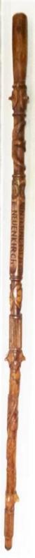 Antique WWI Great War Prisoner of War (POW) Walking Stick Cane