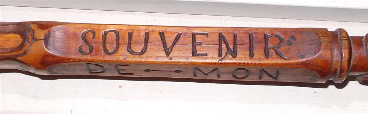 Antique WWI Great War Prisoner of War (POW) Walking Stick Cane