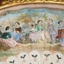 c1870 Duvelleroy Mother of Pearl Hand Painted French France Fan