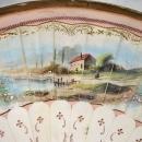 c1870 Duvelleroy Mother of Pearl Hand Painted French France Fan