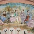 c1870 Duvelleroy Mother of Pearl Hand Painted French France Fan