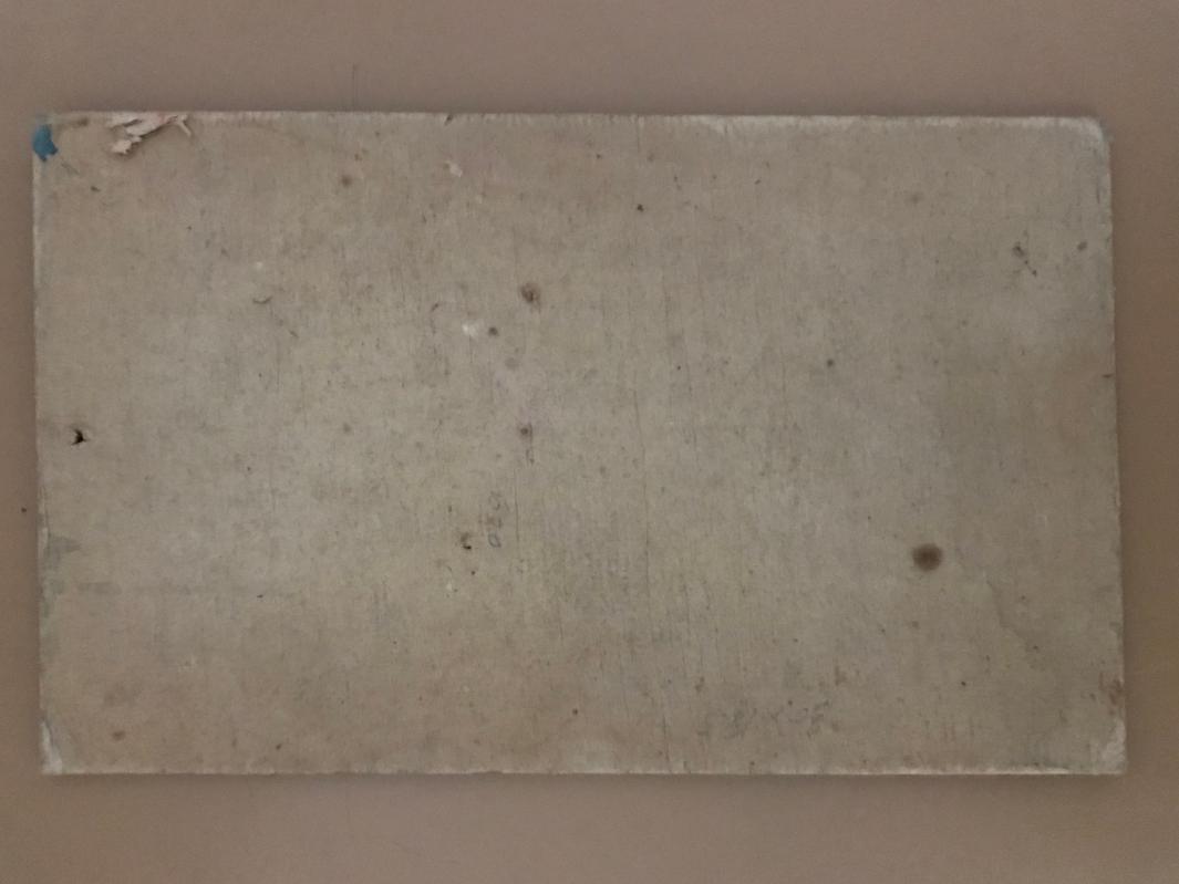 1920s French Shabby chic oil painting on panel