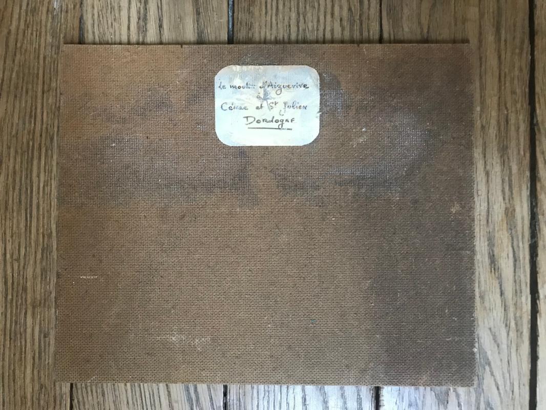 1930s French Impressionism oil painting on canvas