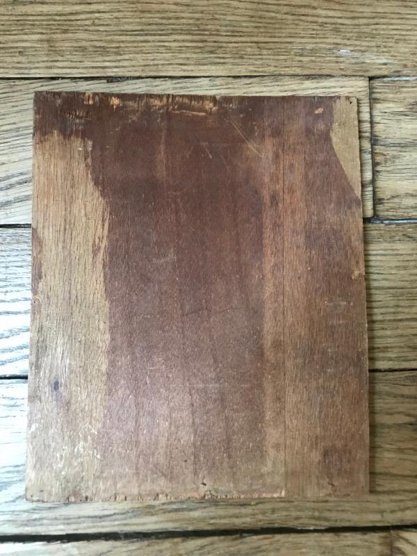 1920s French oil painting on wood