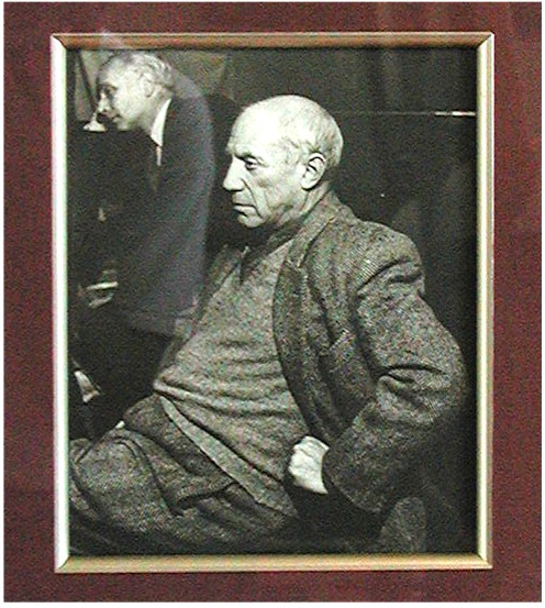 RARE PICASSO Photograph B&W 1950 by HENRY RIES