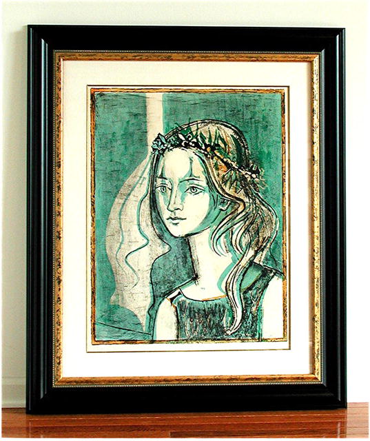 PICASSO * FRANCOISE GILOT. Rare 1967 Zinc Plate