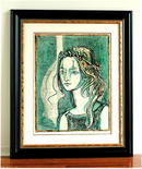 PICASSO * FRANCOISE GILOT. Rare 1967 Zinc Plate