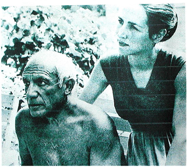 PICASSO * FRANCOISE GILOT. Rare 1967 Zinc Plate
