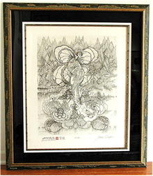 KAWABATA * Nobel Prize Historia. Engravings from the Attellier