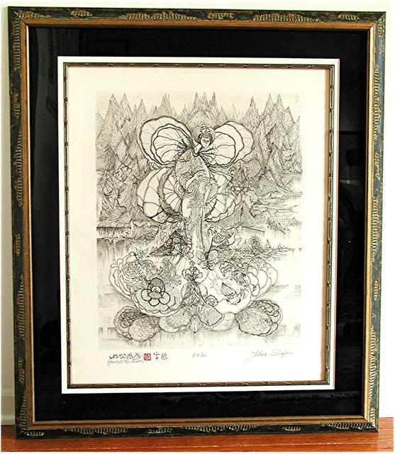 KAWABATA * Nobel Prize Historia. Engravings from the Attellier