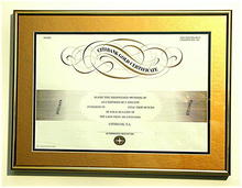 Citibank Gold Deposit Certificate * Rare Specimen