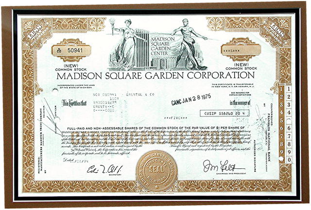 MADISON SQUARE GARDEN, NEW YORK