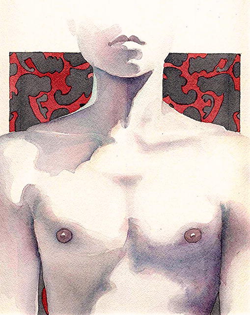 ITALY - ORIGINAL FIGURATIVE WATERCOLOR by PIERO CRIDA