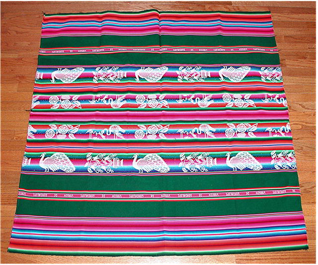 PERU. CEREMONIAL TEXTILE. FESTIVAL