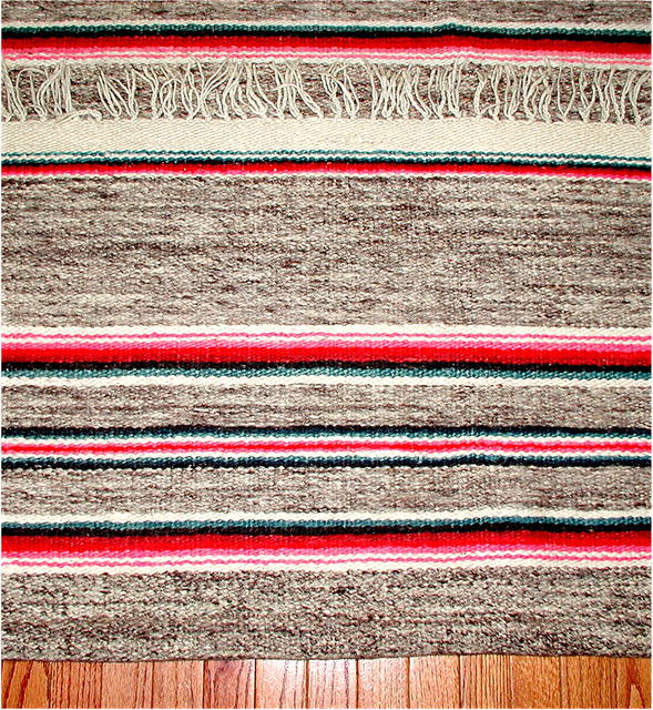 PERU. Vintage Alpaca Textile Rug.