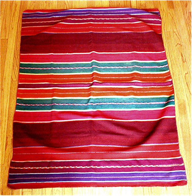 PERU. Handwoven Cerimonial Leaders Mantle